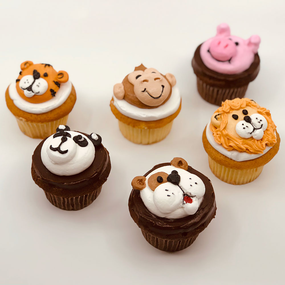 Animal Cupcake Assortment (24 pieces) - Pastries by Randolph