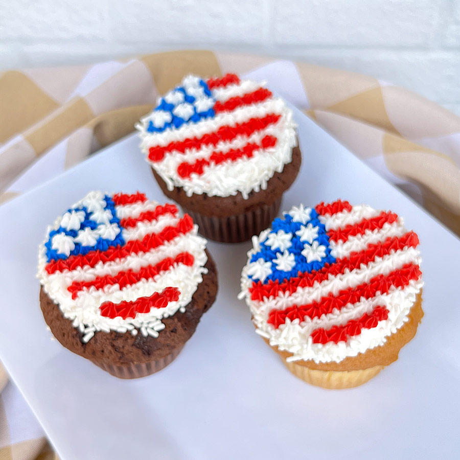American Flag Cupcakes Pastries By Randolph